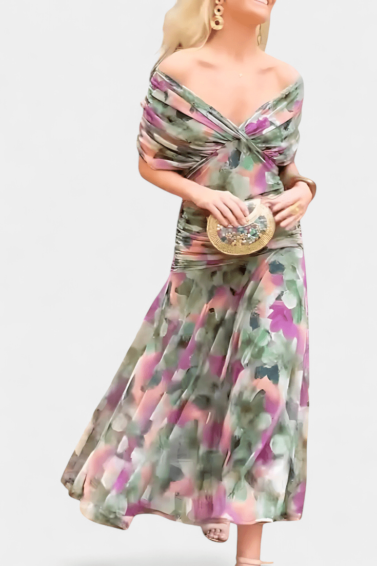 Robe Longue à Imprimé Floral pour Femme - Emilia Lane