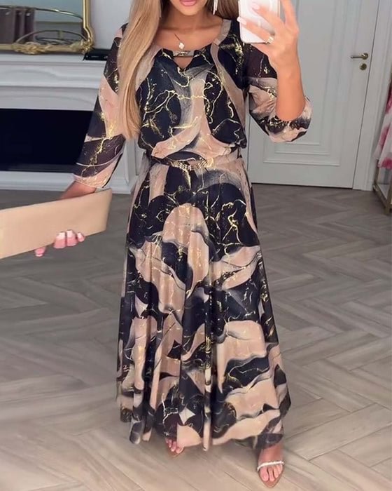 Robe Longue à Imprimé pour Femmes - Emilia Lane