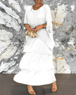 Robe Longue à Manches Chauve - Souris pour Femme | Idéale pour les Sorties - Emilia Lane