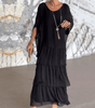 Robe Longue à Manches Chauve - Souris pour Femme | Idéale pour les Sorties - Emilia Lane