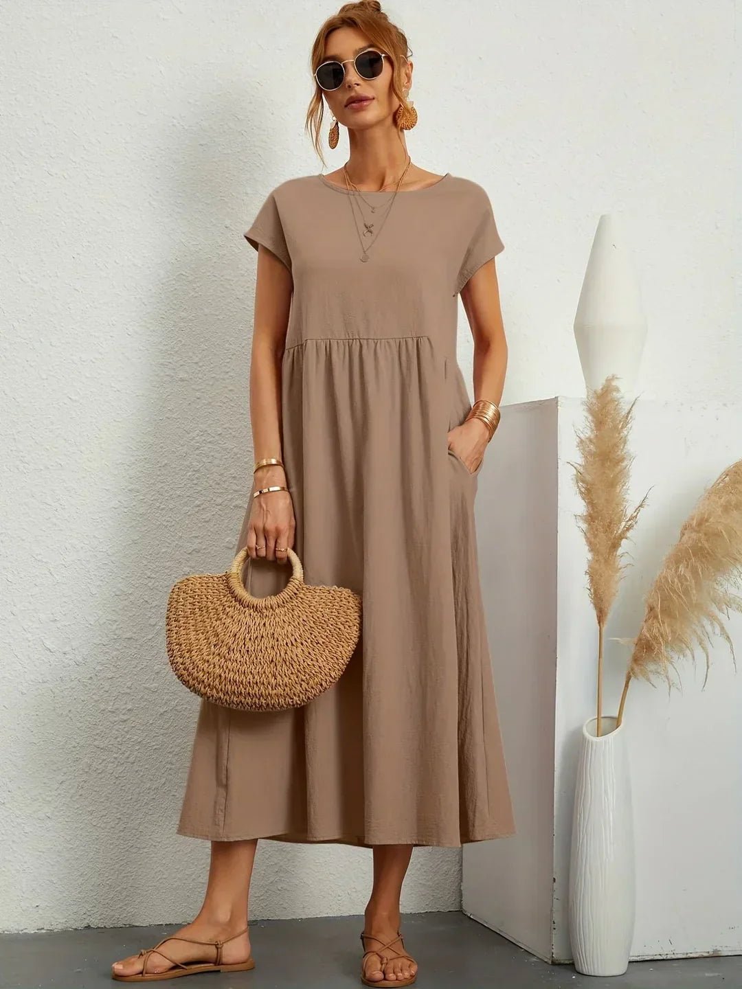 Robe Longue en Coton pour Femmes - Emilia Lane