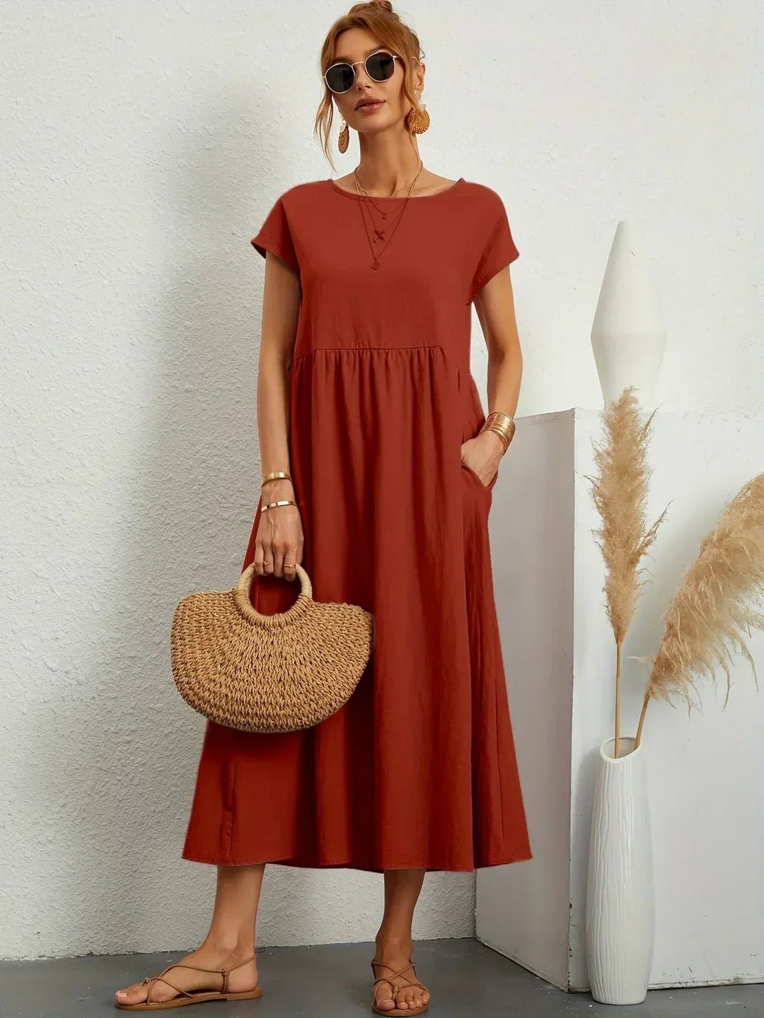 Robe Longue en Coton pour Femmes - Emilia Lane