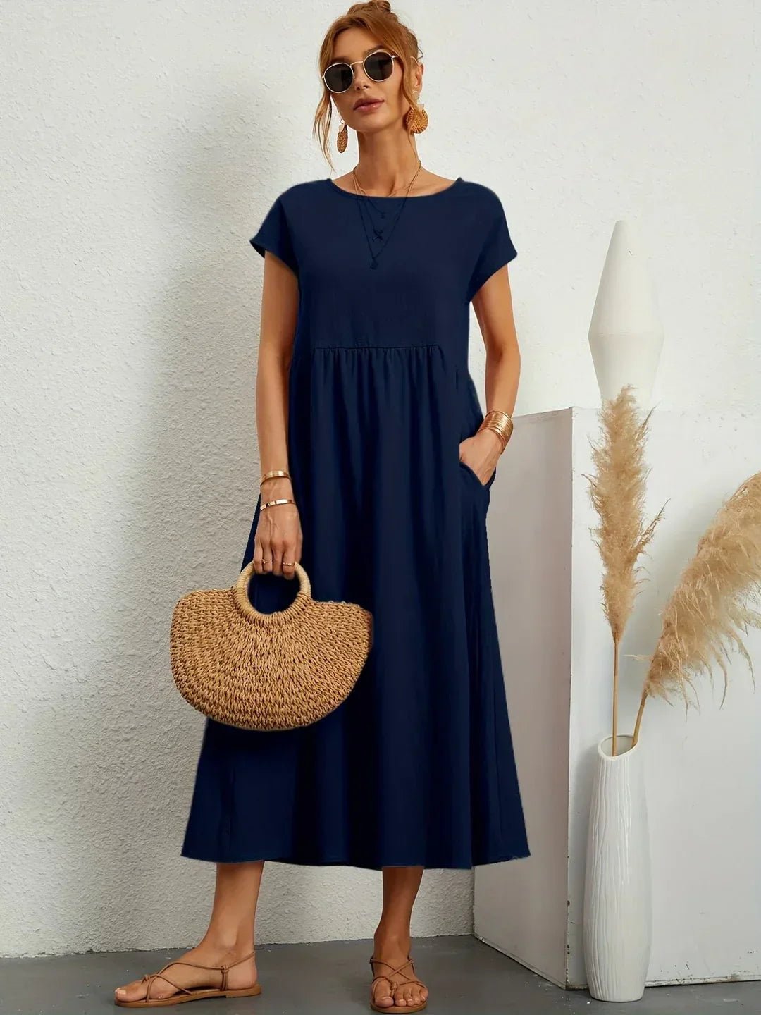 Robe Longue en Coton pour Femmes - Emilia Lane