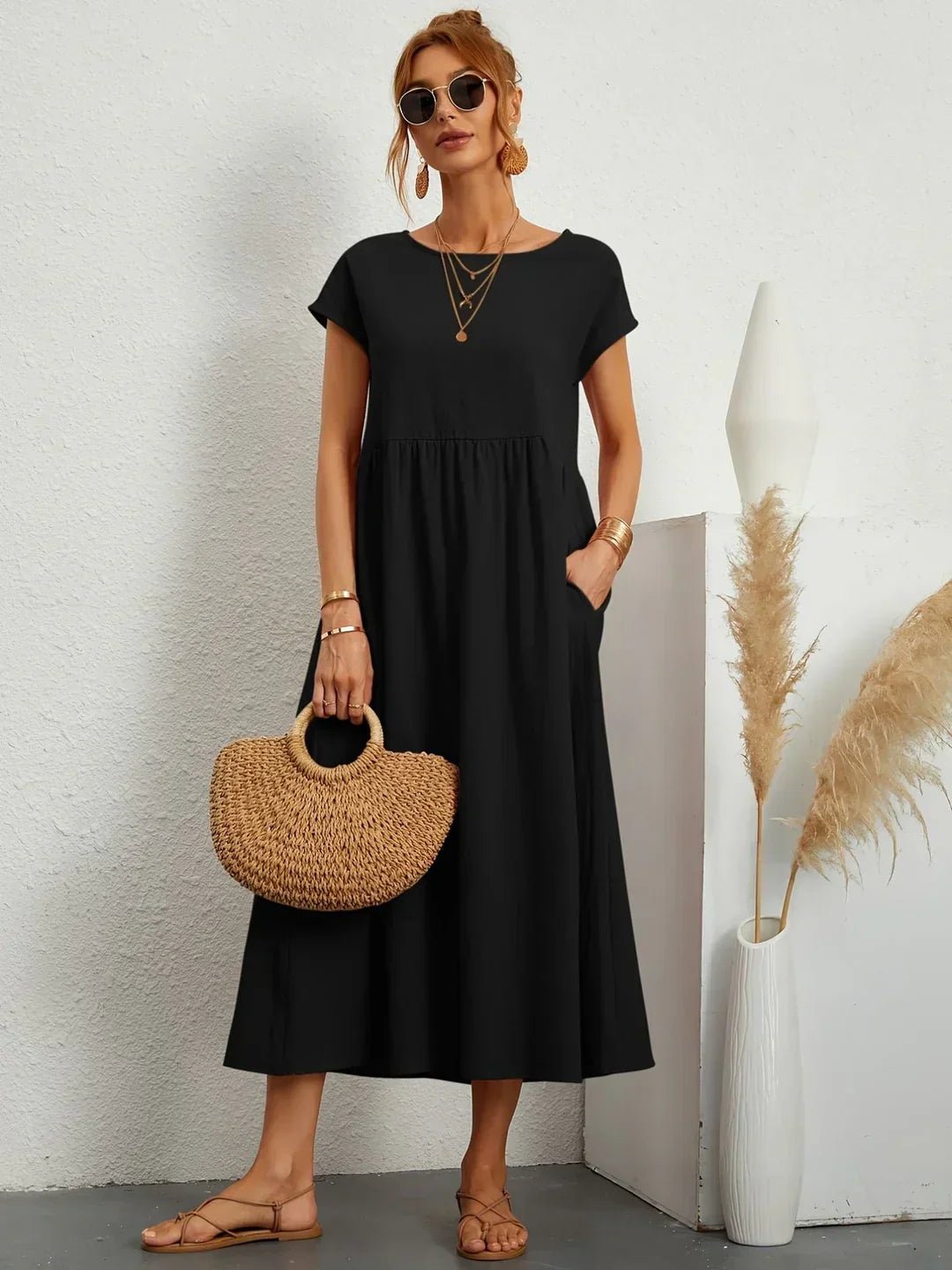 Robe Longue en Coton pour Femmes - Emilia Lane
