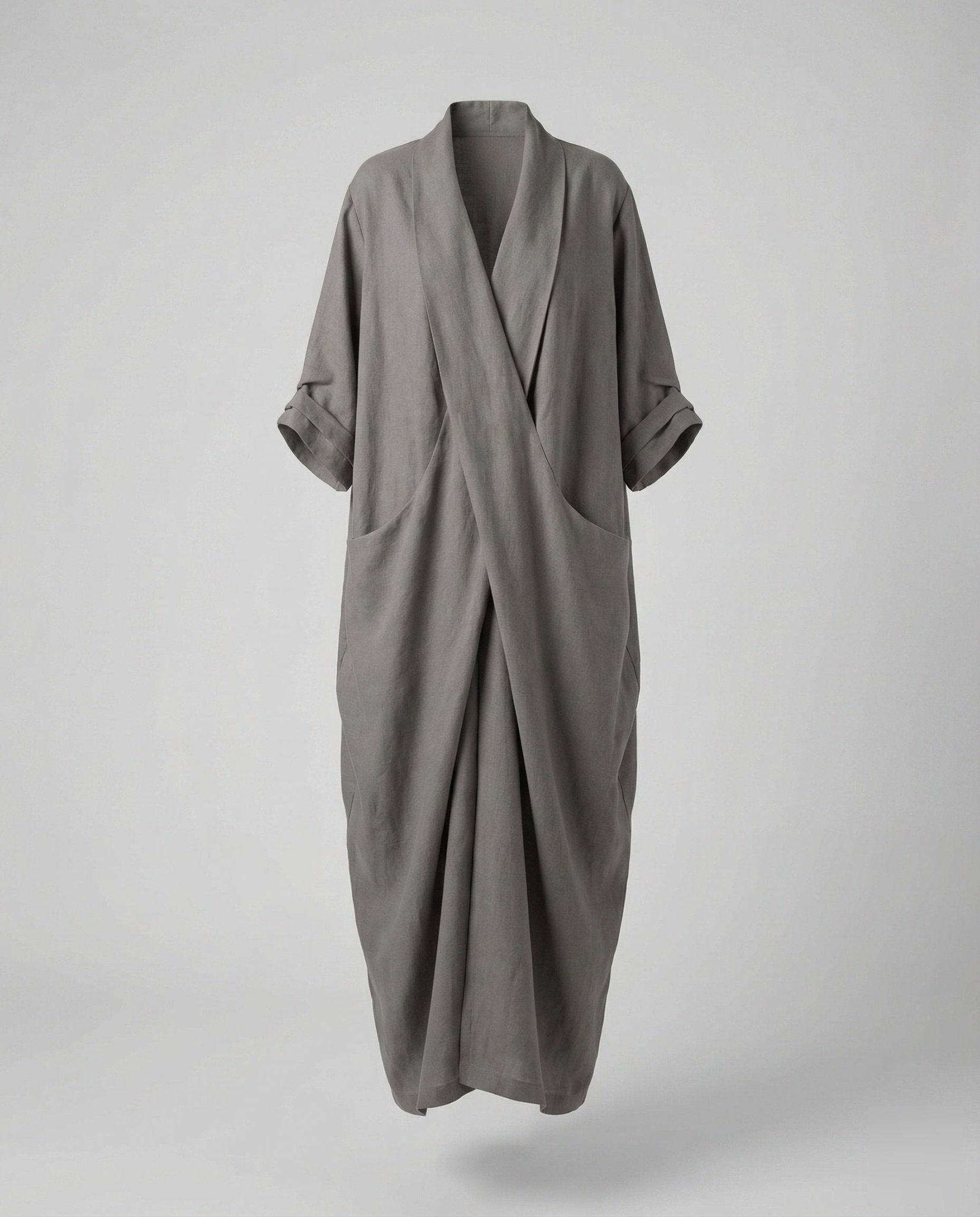 Robe Longue en Lin Moulante avec Poches pour Femme | Idéale pour les Vacances - Emilia Lane