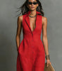 Robe Longue en Lin Sans Manches pour Femme | Idéale pour les Vacances - Emilia Lane