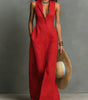 Robe Longue en Lin Sans Manches pour Femme | Idéale pour les Vacances - Emilia Lane