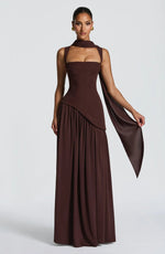 Robe Longue Évasée à Taille Cintrée pour Femme | Idéale pour les Sorties - Emilia Lane