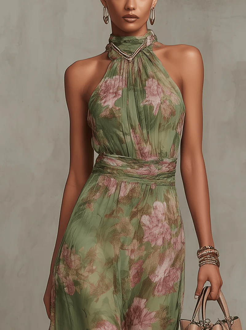 Robe Longue Imprimée Florale pour Femmes - Emilia Lane