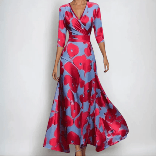 Robe longue imprimée pour femmes - Emilia Lane