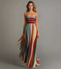 Robe Longue Plissée Sans Bretelles pour Femmes - Emilia Lane