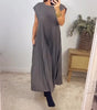 Robe Longue Plissée sans Manches pour Femme | Idéale pour le Quotidien - Emilia Lane