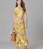 Robe Longue sans Manches à Appliqué Floral pour Femme | Idéale pour les Sorties - Emilia Lane