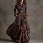 Robe Maxi à Carreaux pour Femmes - Emilia Lane