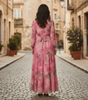 Robe Maxi à Manches Longues à Imprimé Floral pour Femmes - Emilia Lane