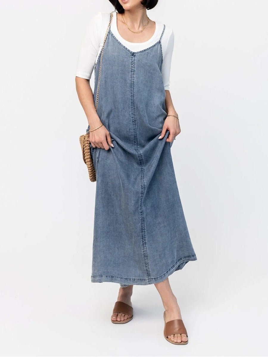 Robe Maxi en Jean Coupe Ample pour Femmes - Emilia Lane