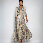 Robe Maxi Imprimée à Enveloppement pour Femmes - Emilia Lane