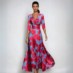 Robe Maxi Imprimée à Enveloppement pour Femmes - Emilia Lane