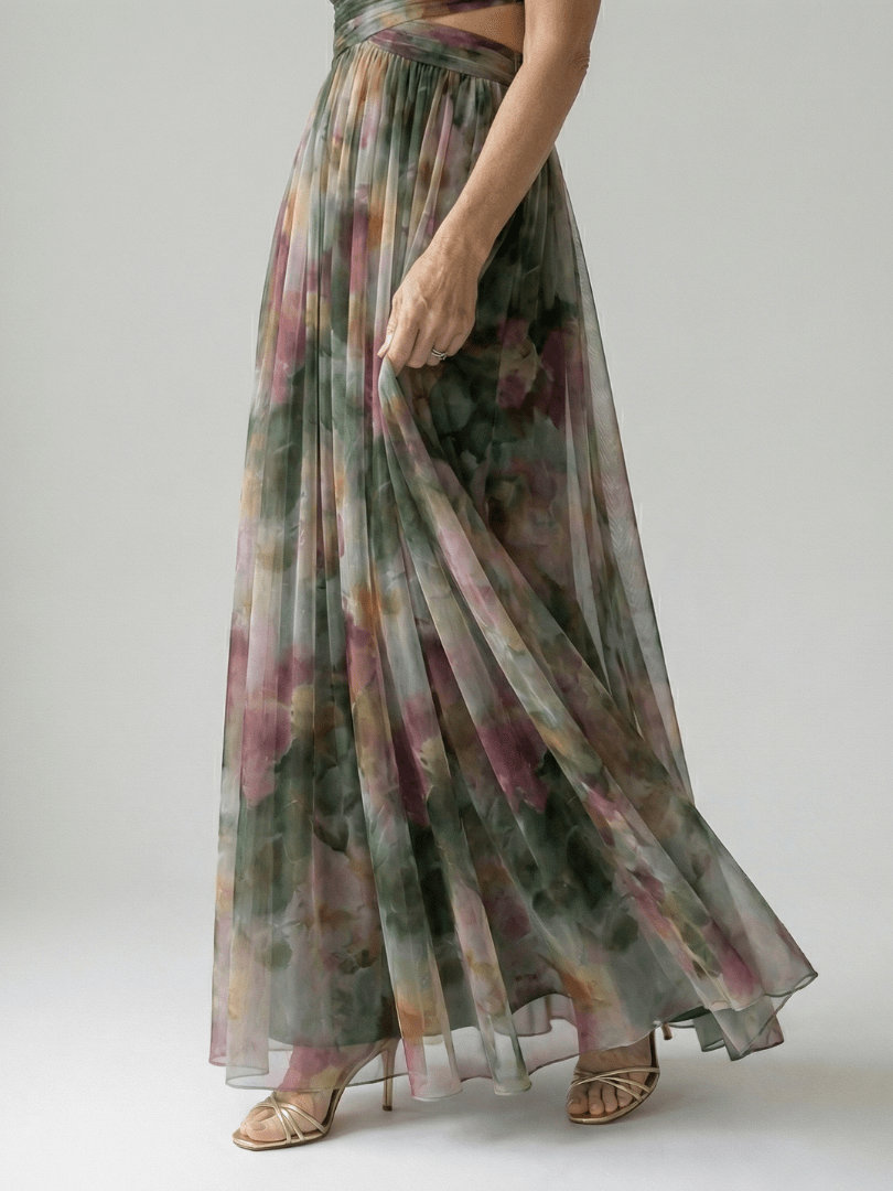 Robe Maxi Sans Manches à Imprimé pour Femme - Emilia Lane
