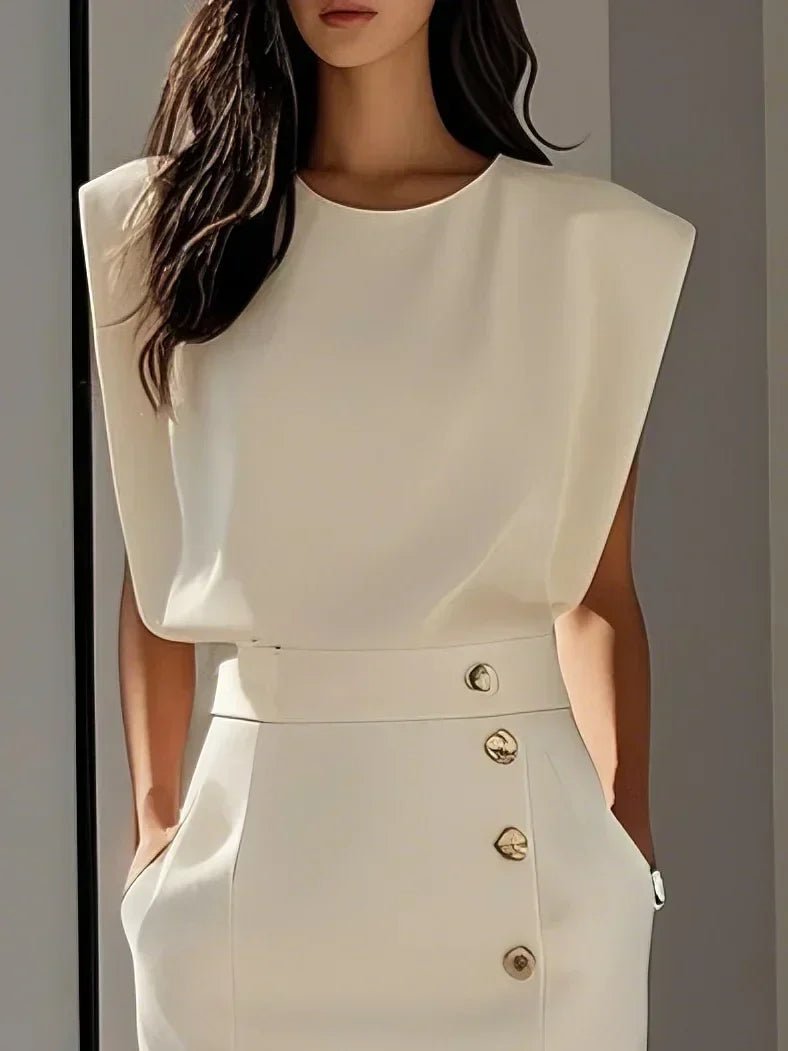 Robe Midi à Encolure Ronde pour Femmes - Emilia Lane