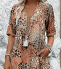Robe Midi à Fleurs avec Manches Courtes pour Femme - Emilia Lane