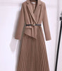 Robe Midi A - Line Plissée pour Femmes - Emilia Lane