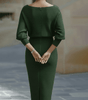 Robe midi à manches chauve - souris pour femmes - Emilia Lane