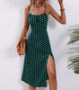 Robe Midi Camisole à Pois pour Femme | Idéale pour les Sorties - Emilia Lane