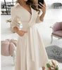 Robe Midi Élégante à Manches Longues pour Femme | Idéale pour les Occasions Spéciales - Emilia Lane