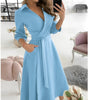 Robe Midi Élégante à Manches Longues pour Femme | Idéale pour les Occasions Spéciales - Emilia Lane