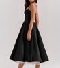 Robe Midi en Satin pour Femmes - Emilia Lane