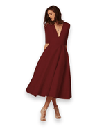 Robe Midi en Tissu Confortable pour Femmes - Emilia Lane