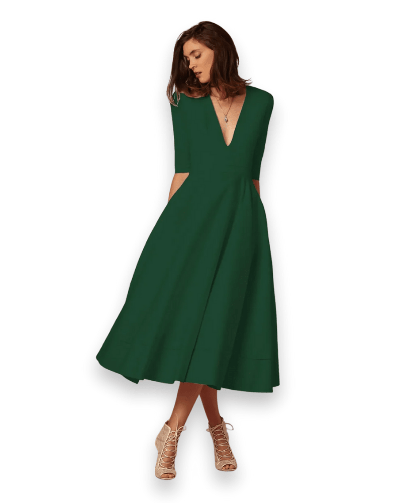 Robe Midi en Tissu Confortable pour Femmes - Emilia Lane