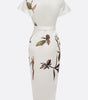 Robe Midi Imprimée Ceinturée pour Femmes - Emilia Lane