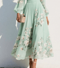 Robe Midi Plissée à Imprimé Floral et Encolure en V pour Femmes - Emilia Lane