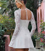 Robe Moulante Manches en Dentelle pour Femmes - Emilia Lane