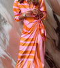 Robe Portefeuille Imprimée à Encolure en V pour Femme | Idéale pour les Sorties - Emilia Lane