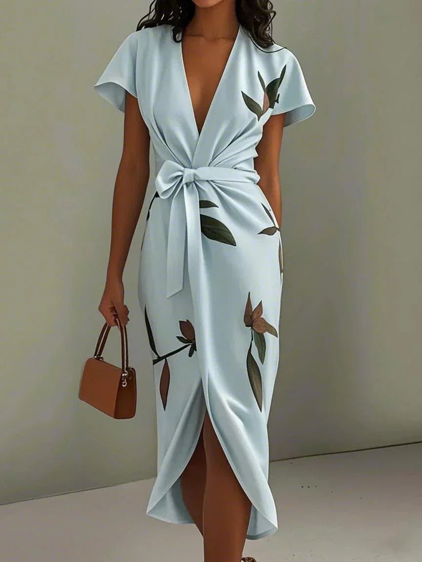 Robe Portefeuille Imprimée pour Femmes - Emilia Lane