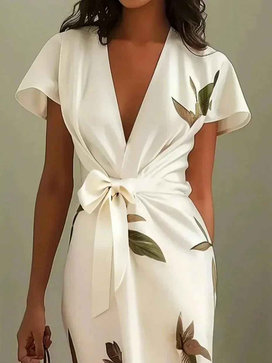 Robe Portefeuille Imprimée pour Femmes - Emilia Lane