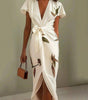 Robe Portefeuille Imprimée pour Femmes - Emilia Lane