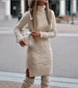 Robe Pull Col à Revers à Manches Longues pour Femme - Emilia Lane