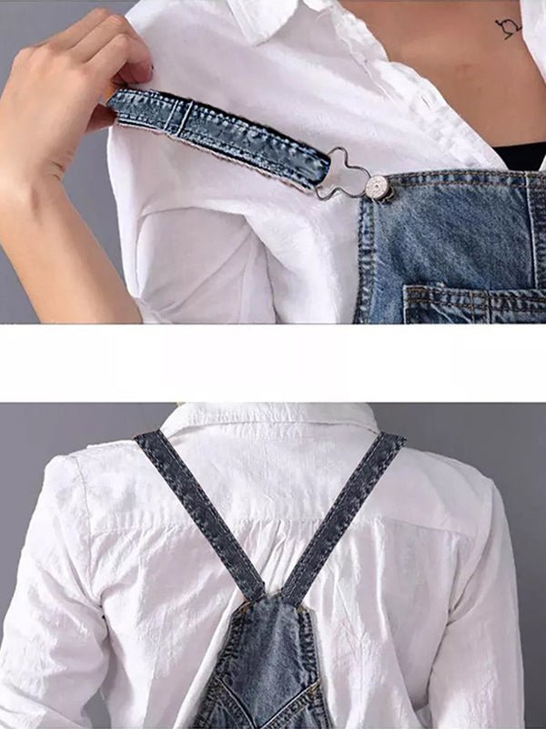 Robe Salopette en Jean Délavé pour Femmes - Emilia Lane