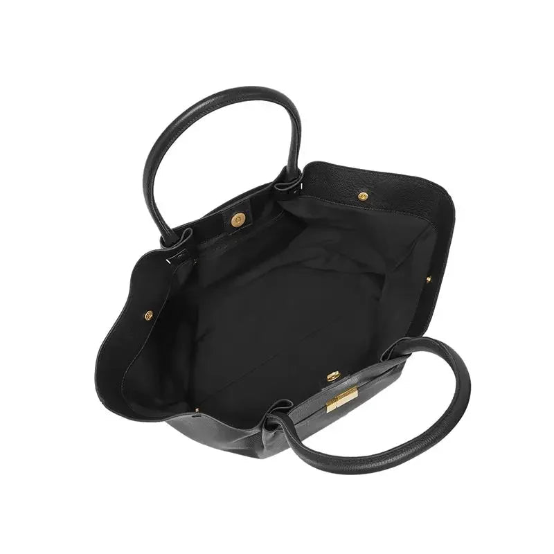 Sac à Main Luxe Surdimensionné avec Fermeture Dorée pour Femmes - Emilia Lane