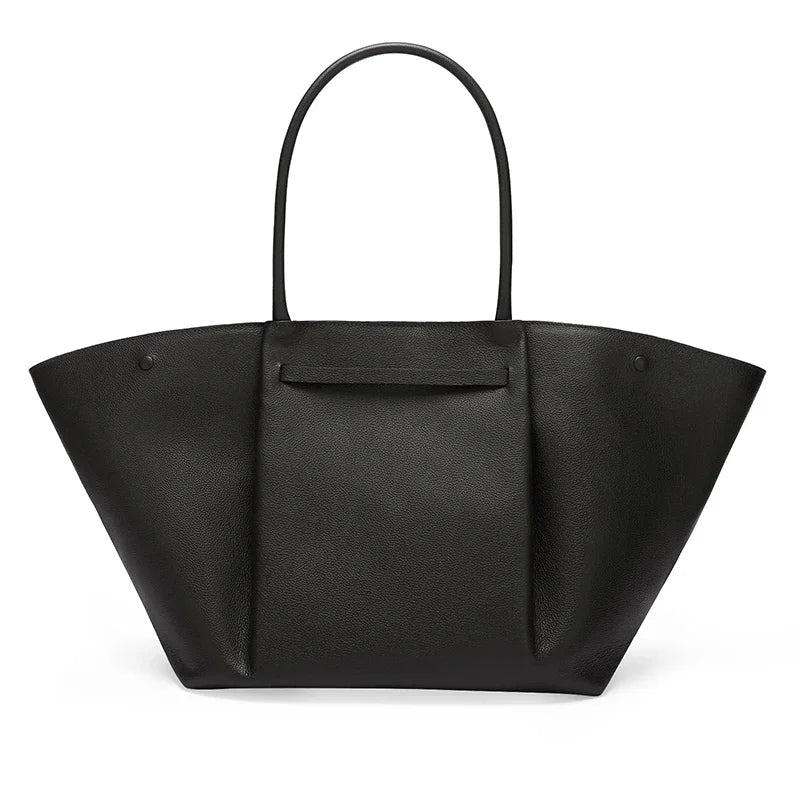 Sac à Main Luxe Surdimensionné avec Fermeture Dorée pour Femmes - Emilia Lane