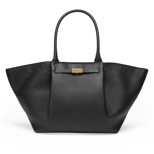 Sac à Main Luxe Surdimensionné avec Fermeture Dorée pour Femmes - Emilia Lane