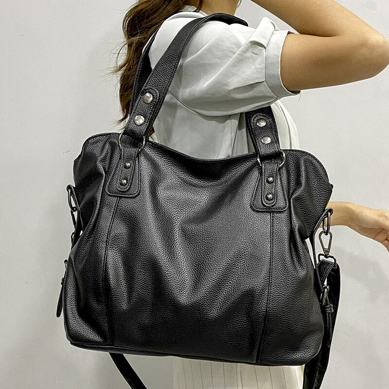 Large Soft Leather Handbag for Women