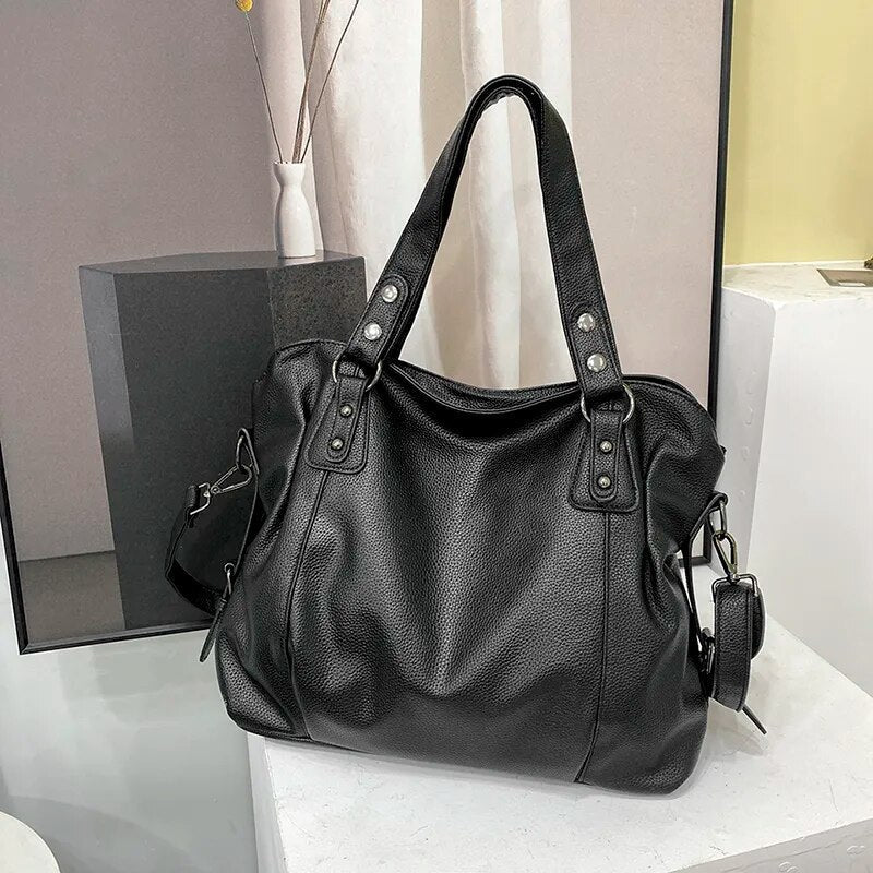 Large Soft Leather Handbag for Women