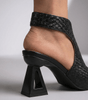 Sandales à Talon Épais Design Tissé pour Femmes - Emilia Lane