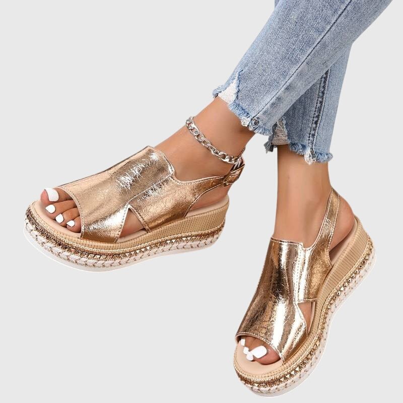 Sandales à Talons Compensés pour Femmes - Emilia Lane