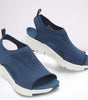 Wedge Sandals in Mesh with Orthopedic Sole for Women | Ideal for Summer